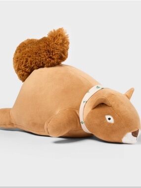 New! Squirrel Kids' Mini Weighted Plush Throw
Pillow Brown -Target Pillowfort™